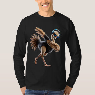 Funny Dabbing Ostrich Bird Lover Dab Vogelbeobacht T-Shirt