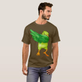 Funny Dabbing Parrot Geschenk Kinder Parrot Lover T-Shirt (Vorne ganz)