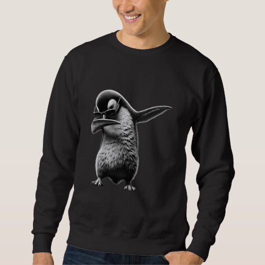 Funny Dabbing Pinguin Cool Dab Fun Tier Lover Da Sweatshirt (Vorderseite)