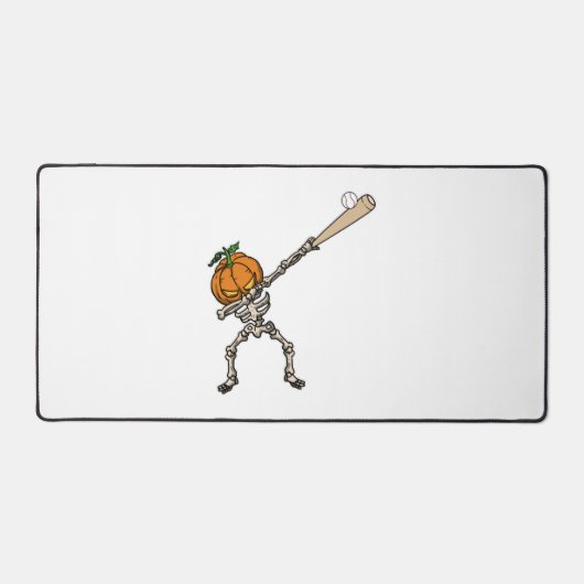 Funny Dabbing Pumpkin Head Baseball Geschenk Idee Schreibtischunterlage (Vorderseite)