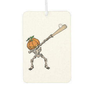 Funny Dabbing Pumpkin Head Baseball Gift Idea Autolufterfrischer