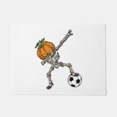 Funny Dabbing Pumpkin Head Soccer Geschenk Idee Fußmatte (Vorderseite)