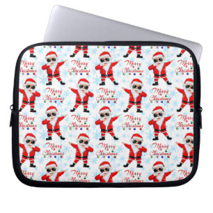 Funny Dabbing Santa Claus Frohe Weihnachten Laptopschutzhülle