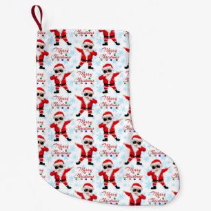 Funny Dabbing Santa Claus Merry Christmas Kleiner Weihnachtsstrumpf