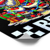 Funny Dabbing Santa Six Seven Bruh Christmas 67 Me Poster (Ecke)