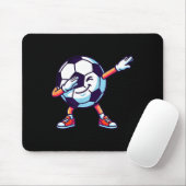 Funny Dabbing Soccer Ball Cartoon Srt Gift Kids Bo Mousepad (Mit Mouse)