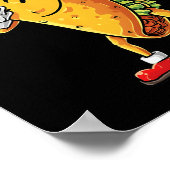 Funny Dabbing Taco Cinco De Mayo Kinder Junge Männ Poster (Ecke)