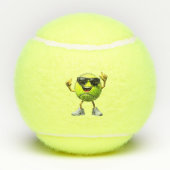 Funny Dabbing Tennis Ball Sportler (Rückseite)