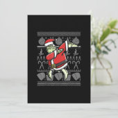 Funny Dabbing Turtle Pet Ugly Christmas Holloween Save The Date (Stehend Vorderseite)