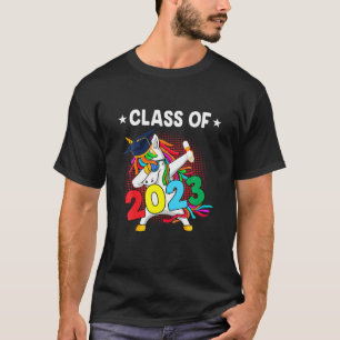 Funny Dabbing Unicorn Class of 2023 Abschluss 23 T-Shirt