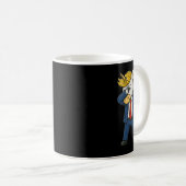 Funny Dabbing Unicorn Trump Patriotic Dab Pose Usa Kaffeetasse (VorderseiteRechts)