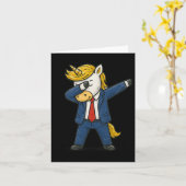 Funny Dabbing Unicorn Trump Patriotic Dab Pose Usa Karte (Gelbe Blume)