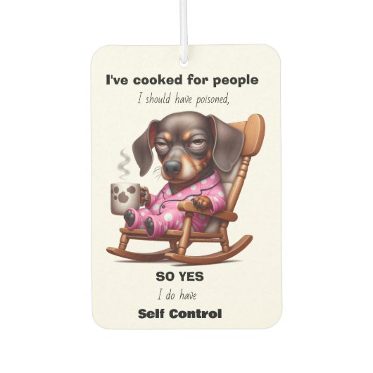 FUNNY DACHSHUND  AUTOLUFTERFRISCHER (Vorderseite)