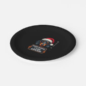 Funny Dachshund Christmas Dear Santa I Can Explain Pappteller (Schrägansicht)