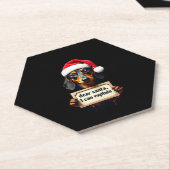 Funny Dachshund Christmas Dear Santa I Can Explain Untersetzer (angewinkelt)