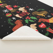 Funny Dachshund Christmas Tree Sherpadecke (3/4)