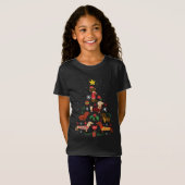 Funny Dachshund Christmas Tree T-Shirt (Vorne ganz)