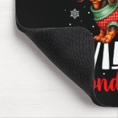 Funny Dachshund Cute Christmas Dog Lover Walking I Mousepad (Ecke)