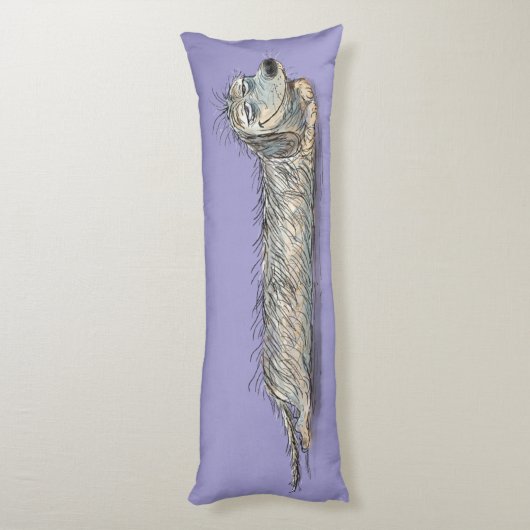 Funny Dachshund Dog Body Pillow Seitenschläferkissen (Rückseite (Vertikal))