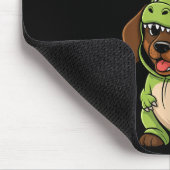 Funny Dachshund Dog T-rex Costume Christmas Kids B Mousepad (Ecke)