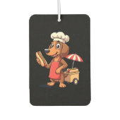 Funny Dachshund Dog Weenie Sausage Hotdog Sandwich Autolufterfrischer (Vorderseite)