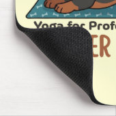 Funny dachshund doing the sun salutation (yoga) mousepad (Ecke)