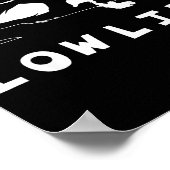 Funny Dachshund Low Life Shirt  Poster (Ecke)