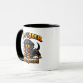 Funny Dachshund Low Rider, High Attitude Tasse (Vorderseite Links)