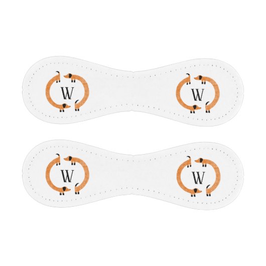 Funny Dachshund Wiener Sausage Dog Monogram Baseball (Paneele)
