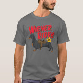 Funny Dackel Dackel Reiten Dog Lover T-Shirt (Vorderseite)