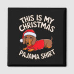 Funny Dackel Dog Christmas Pajama Santa Men Wom Magnet<br><div class="desc">Funny Dackel Hund Weihnachten Pajama Santa Men Kinder</div>