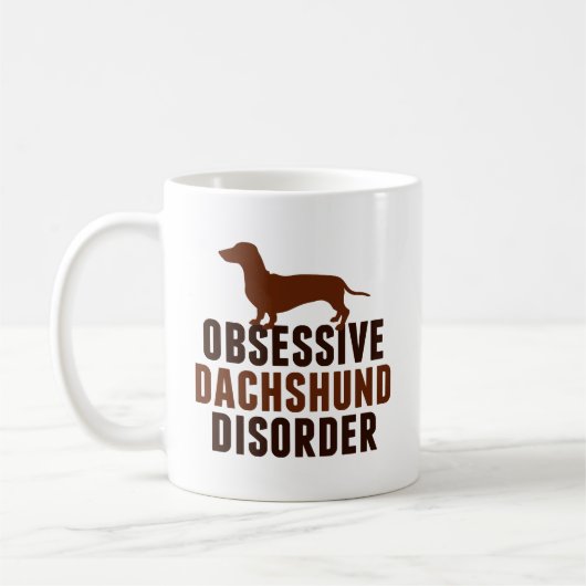 Funny Dackel Dog Lover Kaffeetasse (Links)