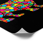 Funny Dackel Dog Lovers Polka Dot Happy Dot Day Poster (Ecke)