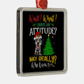 Funny Dackel Dog Ornament Aus Metall (Rechts)