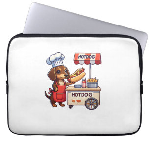 Funny Dackel Dog Weiner Sausage Hotdog Sandwich Laptopschutzhülle