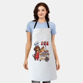 Funny Dackel Dog Weiner Sausage Hotdog Sandwich Schürze (Getragen)