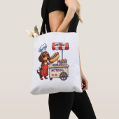 Funny Dackel Dog Weiner Sausage Hotdog Sandwich Tasche (Von Nahem)