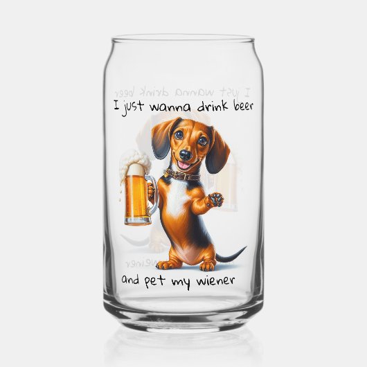 Funny Dackel Dosenglas (Vorderseite)