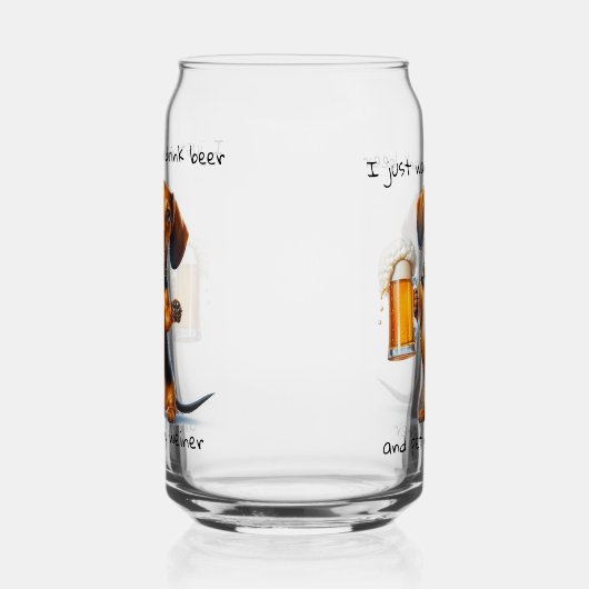 Funny Dackel Dosenglas (Rechts)