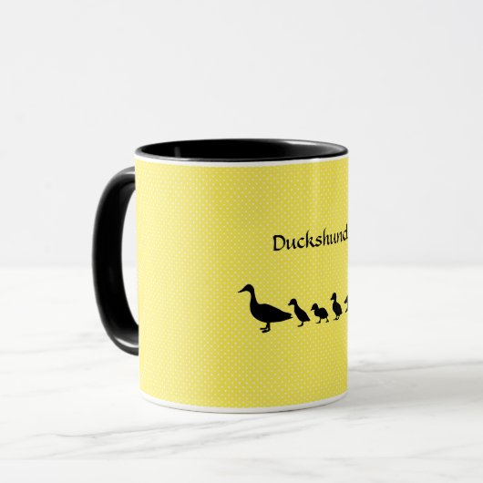 Funny Dackel Duck Coffee Tasse (Vorderseite Links)