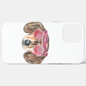 Funny Dackel Face Hippie Dog Case-Mate iPhone Hülle (Rückseite (Horizontal))
