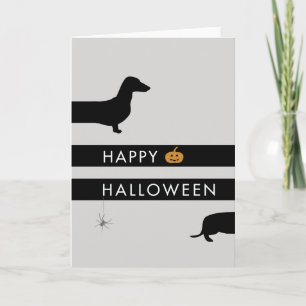 Funny Dackel Halloween Karte