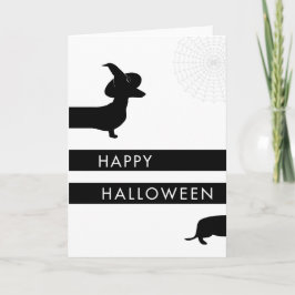 Funny Dackel Halloween Karte
