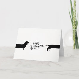 Funny Dackel Halloween Karte