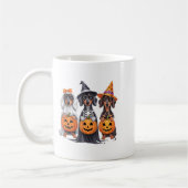 Funny Dackel Halloween Pumpkin Würstchen Dog Skele Kaffeetasse (Links)