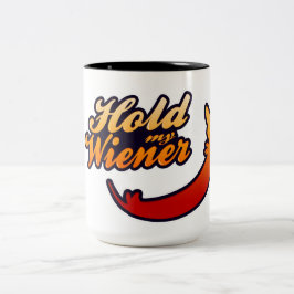 Funny Dackel "Halt meine Dackel!" Zweifarbige Tasse