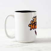 Funny Dackel "Halt meine Dackel!" Zweifarbige Tasse (Links)