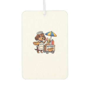 Funny Dackel Hund Dackel Wurst Hotdog Sandwich Autolufterfrischer