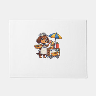 Funny Dackel Hund Dackel Wurst Hotdog Sandwich Fußmatte