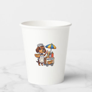 Funny Dackel Hund Dackel Wurst Hotdog Sandwich Pappbecher